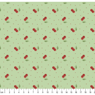 Cerejinhas com Poa cor - 04(Verde)