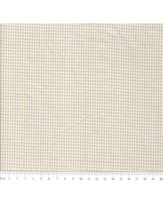 Tecido Fio Tinto Xadrez 1XM cor - 1059 (Bege)