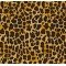 Tecido Tricoline Estampada Animal Print Leopardo cor 02 (Dourado e Preto)