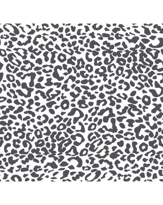 Tecido Tricoline Estampada Animal Print Onça cor 02 (Cinza com Branco) Tecido Tricoline Estampada Animal Print Onça cor 02 (Cinza com Branco)
