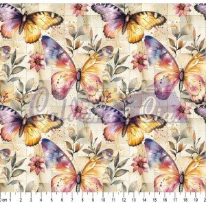 Borboletas Cor 08 - (Est. Digital 3D) 