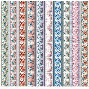 Barrado Borboletas Cor 01 - (Est. Digital 3D)  Barrado Borboletas Cor 01 - (Est. Digital 3D)