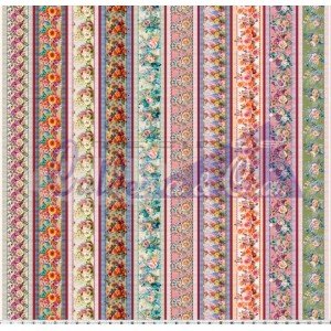 Barrado Borboletas Cor 02 - (Est. Digital 3D) 