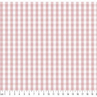 Tecido Fio Tinto Xadrez 9XM cor - 0689 (Rose)