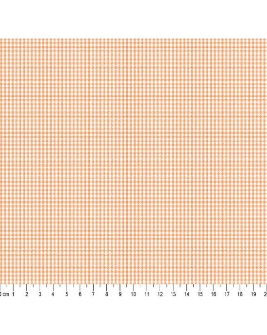 Tecido Fio Tinto Xadrez 1XM cor - 1130 (Laranja) Tecido Fio Tinto Xadrez 1XM cor - 1130 (Laranja)