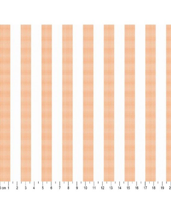 Tecido Fio Tinto Listrado L 230 cor - 1104 (Laranja)