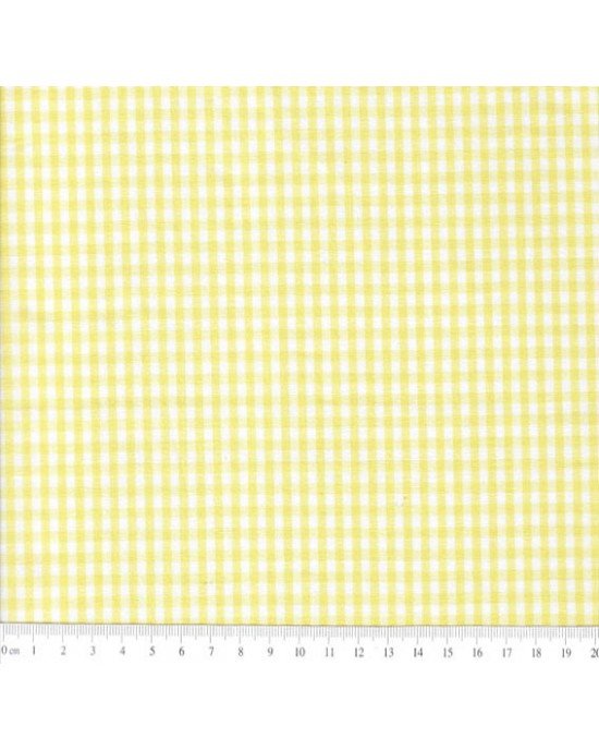 Tecido Fio Tinto Xadrez 8XM cor - 1042 (Amarelo)
