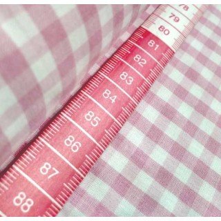Tecido Fio Tinto Xadrez 9XM cor - 1128 (Rosa)