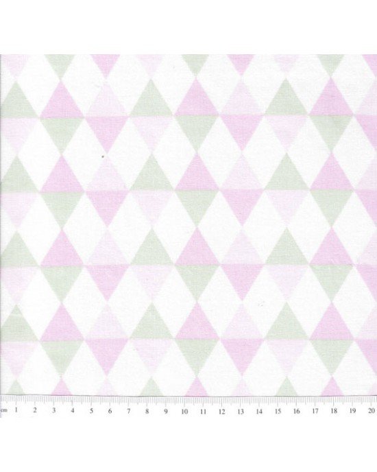 Tecido Estampado Balão cor - 04 (Verde com Rosa) Tecido Estampado Balão cor - 04 (Verde com Rosa)