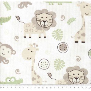 Tecido Estampado África cor - 04 (Verde com Bege) Tecido Estampado África cor - 04 (Verde com Bege)