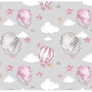 Ballon cor - 02 (Cinza com Rosa)