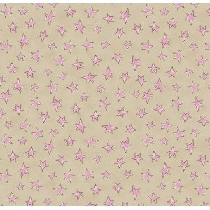 Estrelinha cor - 04 (Bege com Rosa)