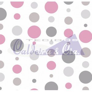 Bolas cor - 02 (Cinza com Rosa) Bolas cor - 02 (Cinza com Rosa)