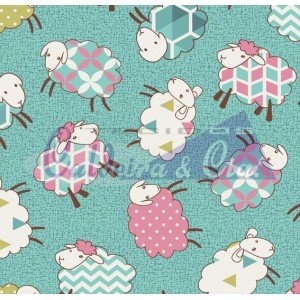 Carneirinhos cor - 05 (Tiffany com Rosa)