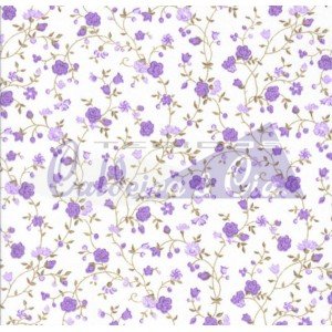 Tecido Estampado Floral Marina cor - 63 (Lilás)
