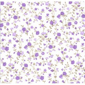 Tecido Estampado Floral Marina cor - 63 (Lilás) Tecido Estampado Floral Marina cor - 63 (Lilás)