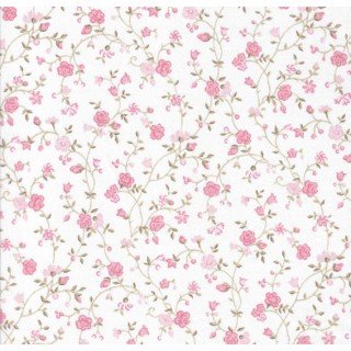 Tecido Estampado Floral Marina cor - 62 (Rosa)