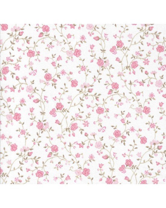 Tecido Estampado Floral Marina cor - 62 (Rosa) Tecido Estampado Floral Marina cor - 62 (Rosa)