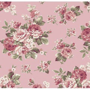 Tecido Estampado Floral Amore cor - 05 (Salmão) Tecido Estampado Floral Amore cor - 05 (Salmão)