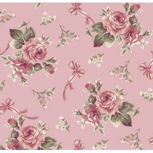 Tecido Estampado Floral Fiore cor - 05 (Salmão) Tecido Estampado Floral Fiore cor - 05 (Salmão)