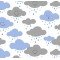 Tecido Estampado Cloud cor - 01 (Azul com Cinza) Tecido Estampado Cloud cor - 01 (Azul com Cinza)