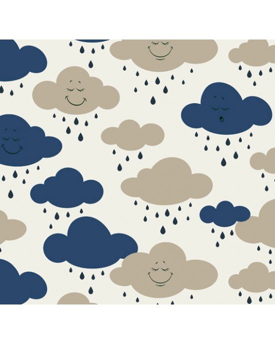 Tecido Estampado Cloud cor - 04 (Marinho) Tecido Estampado Cloud cor - 04 (Marinho)