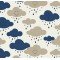 Tecido Estampado Cloud cor - 04 (Marinho) Tecido Estampado Cloud cor - 04 (Marinho)