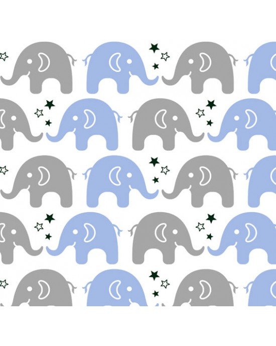 Tecido Estampado Maya cor - 01 (Azul com Cinza) Tecido Estampado Maya cor - 01 (Azul com Cinza)