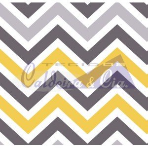 Chevron Carol cor 03 (Amarelo com Cinza)