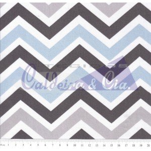 Chevron Carol cor 02 (Azul com Cinza)