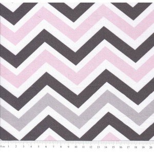 Chevron Carol cor 01 (Rosa com Cinza) Chevron Carol cor 01 (Rosa com Cinza)