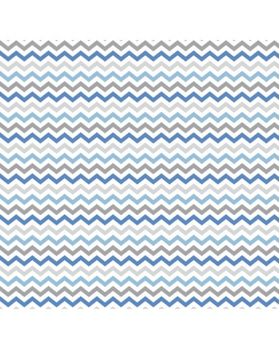 Chevron Doçura cor - 05 (Azul com Cinza)