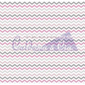 Chevron Doçura cor - 02 (Rosa com Cinza)