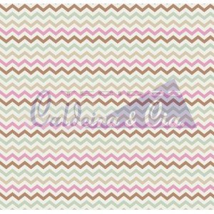 Chevron Doçura cor - 04 (Verde com Rosa)