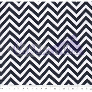 Chevron Luiza cor 08 (Fundo Branco com Marinho)