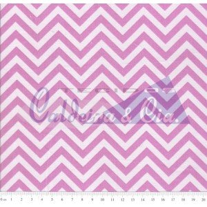 Chevron Luiza cor 02 (Rosa com fundo Rosa claro)