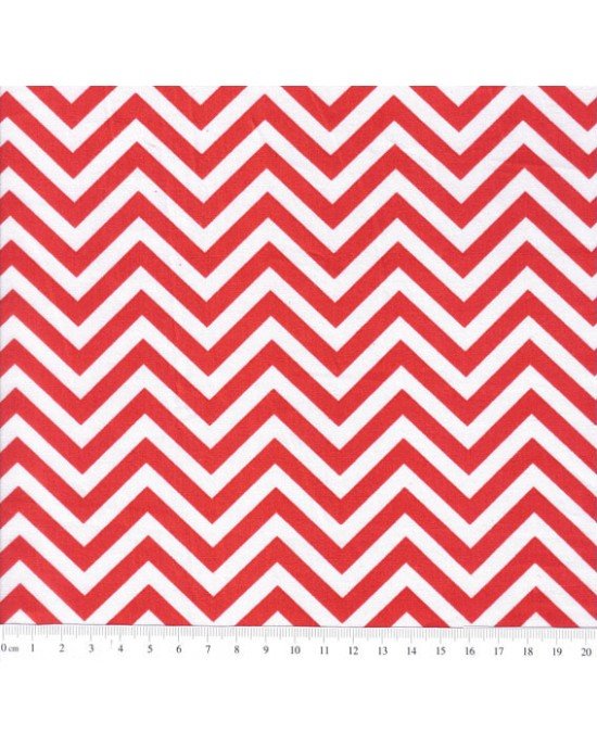 Chevron Luiza cor 09 (Vermelho)