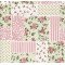 Tecido Estampado Patch Lucinha cor - 02 (Verde com Coral)